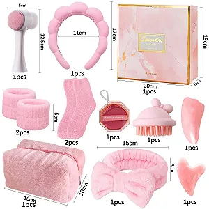 Набір для догляду за шкірою Beauty для дівчат для догляду за обличчям з масажними інструментами Гуа Ша synthetic.ua - Фото 1