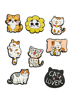 Джибітси котики кішка cat тварина Jibbitz 8 шт аксесуари крокс прикраса - Фото 1
