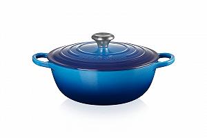 Жаровня Le Creuset Signature La Marmite 21114262200430 чавунна 26 см 4.1 л Azure synthetic.ua - Фото 1