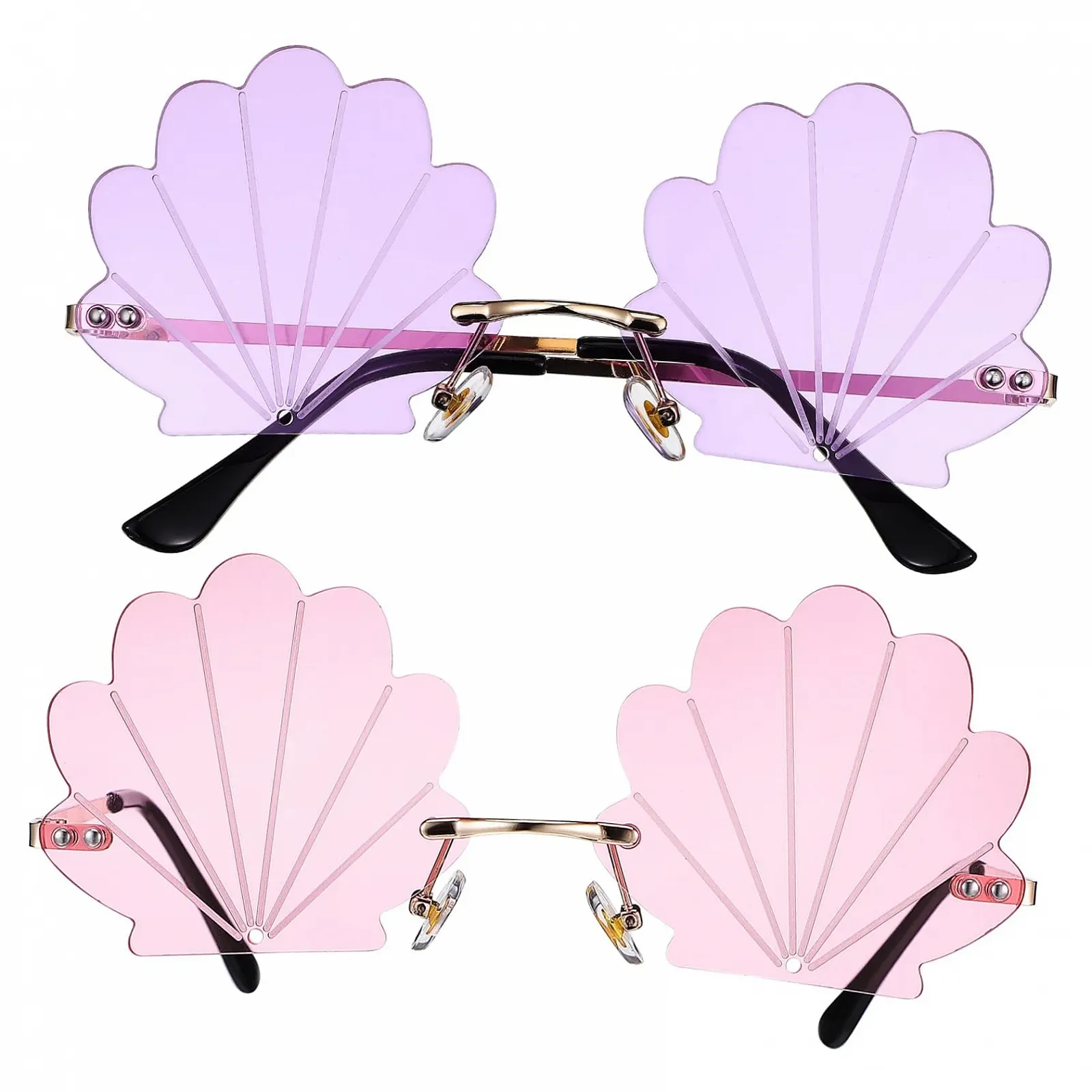 Сонцезахисні окуляри Без оправи Valiclud для вечірок з золотою оправою, фото №1 Сонцезахисні окуляри Без оправи Valiclud для вечірок з золотою оправою, фото №1