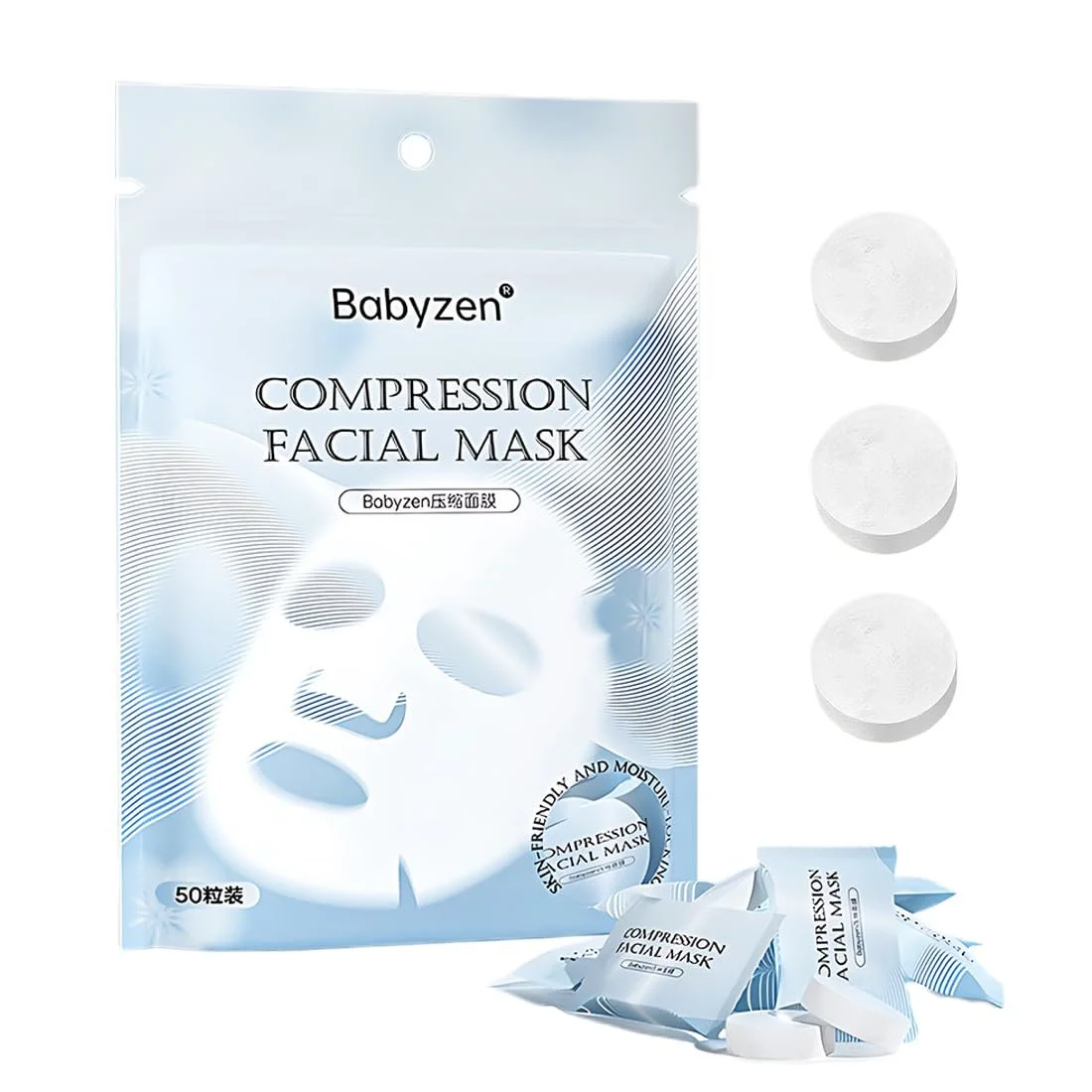 Маска для лица WUSJCOF, 20 шт., фото №1