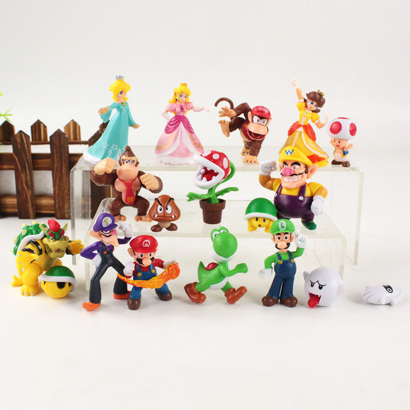 Супер Маріо Super Mario Супер Маріо кид брати Маріо набір фігурок ігрові фігурки 18 шт, фото №3