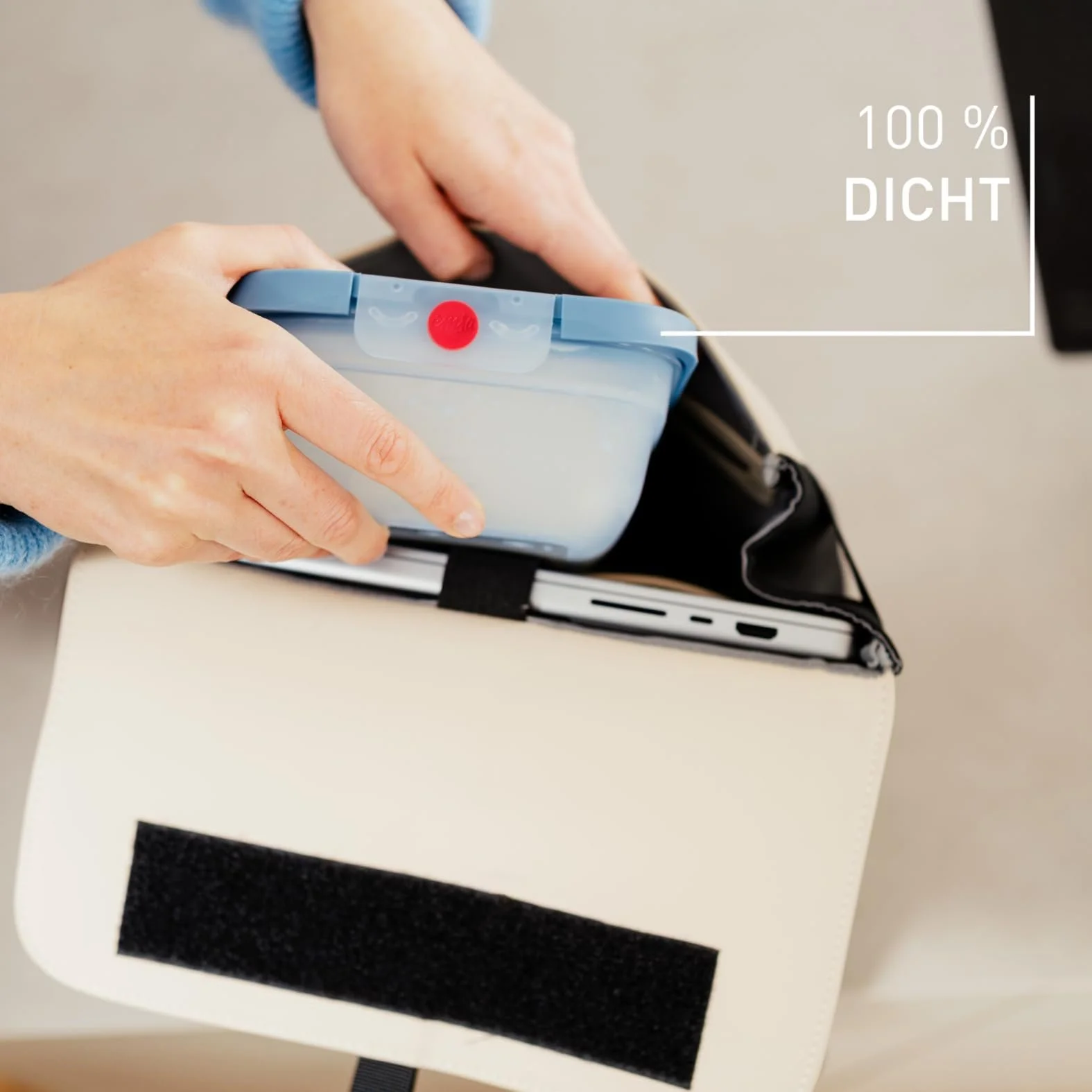 Контейнер для зберігання продуктів EMSA oneClick N1211300 2.3 л герметичний синій, фото №3