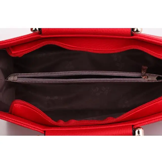 Женская красная сумка саквояж с длинным ремешком – стильная, вместительная, трендовая, фото №4