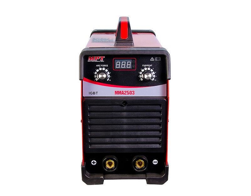 Аппарат зварювальний інверторного типу MPT PROFI 380 В 20-250 А 1.6-5.0 мм аксесуари 6 шт MMA2503, фото №3