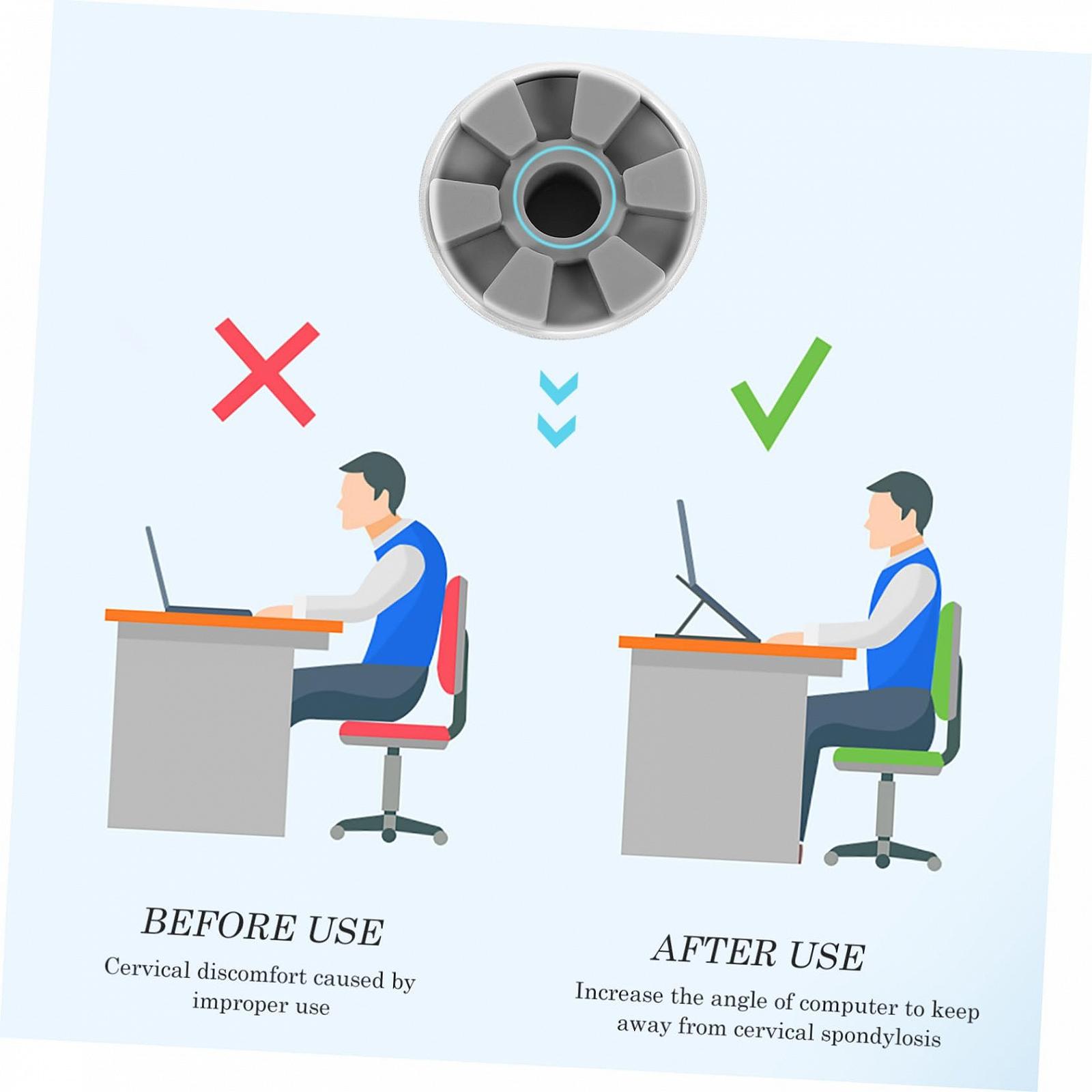 Підставка для ноутбука алюмінієва регульована по висоті (2 шт), фото №4