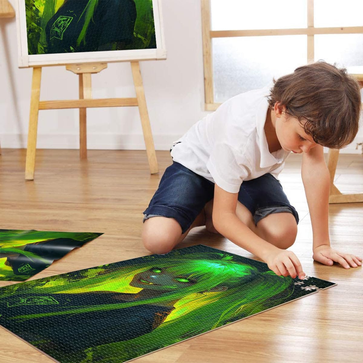 Пазл Neon Gothic Girl 1000 елементів 52 x 38 см, фото №4 Пазл Neon Gothic Girl 1000 елементів 52 x 38 см, фото №4