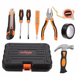 Набор инструментов Hemobllo 8 Pcs Electric Drill Tool Box Measuring Jug de Abs General Home Tool Set для ремонта автомобиля ручной набор для дома для универсального использования - Фото 1