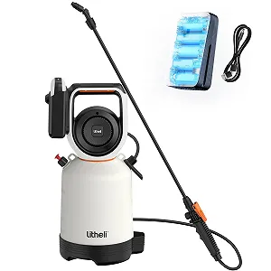 Акумуляторний обприскувач під тиском Litheli 5 л 26 PSI 20V білий - Фото 1