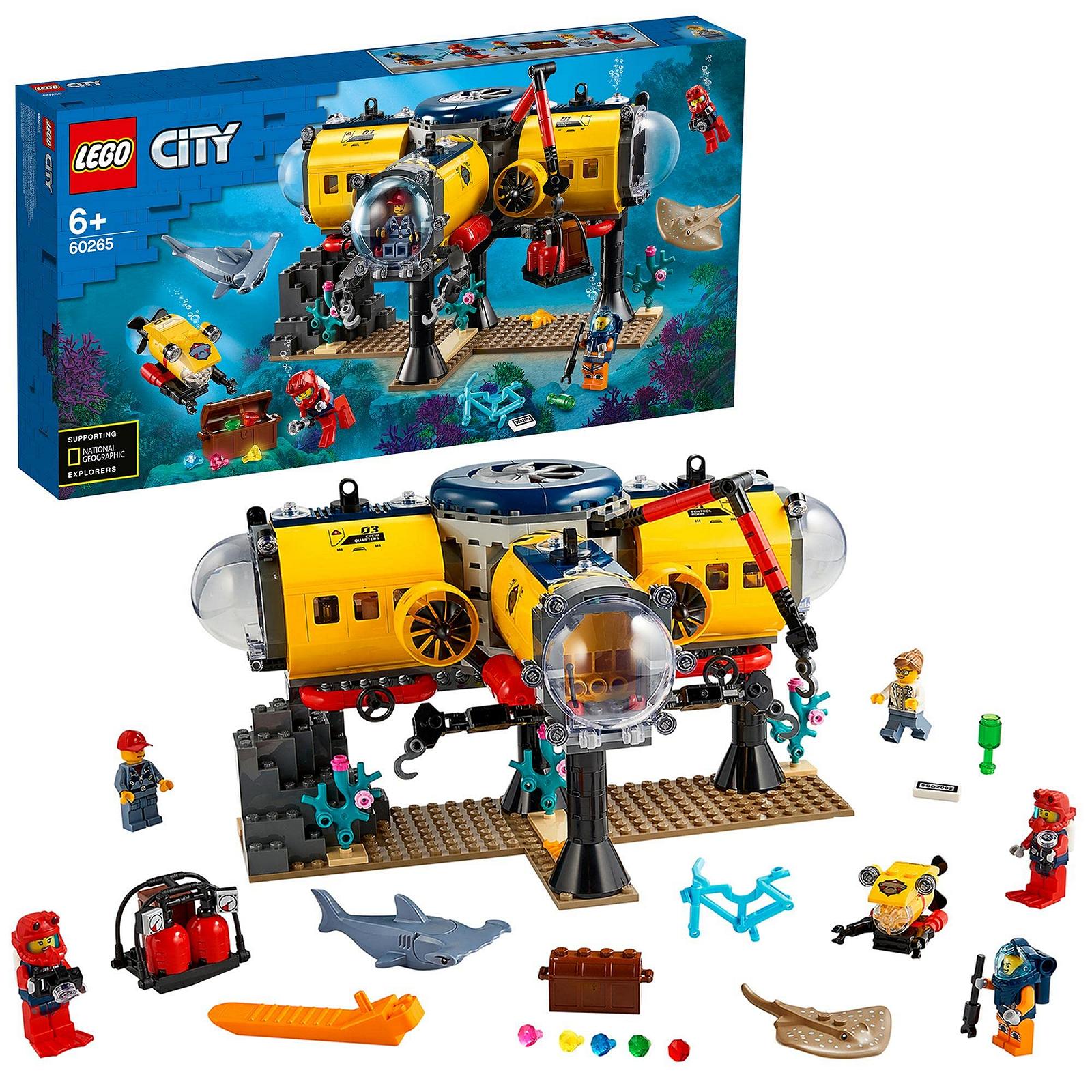 Конструктор LEGO City 60265 Підводна дослідницька база Пригоди на морському дні Іграшка для дітей, фото №1