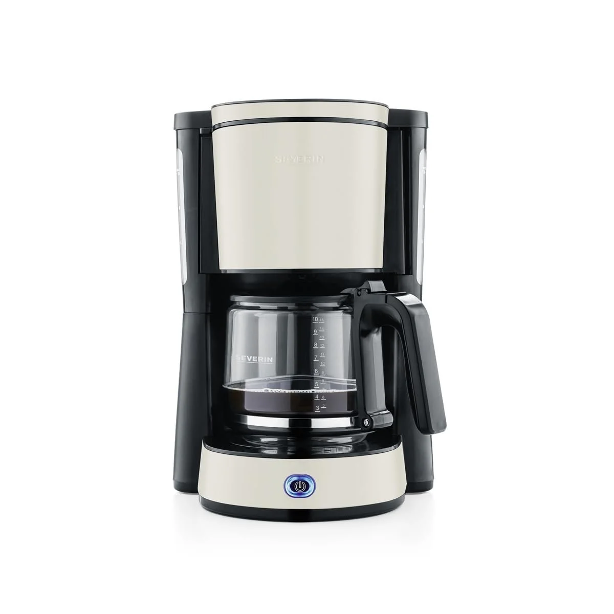Капельная кофеварка Severin KA 9575 1000 Вт Стеклянный кувшин Бежевая/Черная/Нержавеющая сталь, фото №1