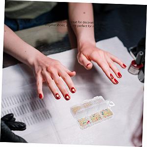 Стразы для ногтей FRCOLOR Смола Плоское дно Кристалл Стразы / Самоцветы с плоской задней частью для чашек Аксессуары для ногтей 3D Белый synthetic.ua - Фото 1