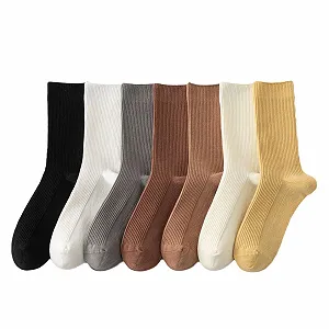 Шкарпетки Жіночі Смугасті 7 пар Розмір 36-40 synthetic.ua - Фото 1