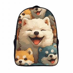 Школьный рюкзак MXRMXR Pomeranian Для мальчиков, девочек и подростков, водонепроницаемый, для женщин и мужчин, школьная сумка, рюкзак для ноутбука 40x28x16 см - Фото 1