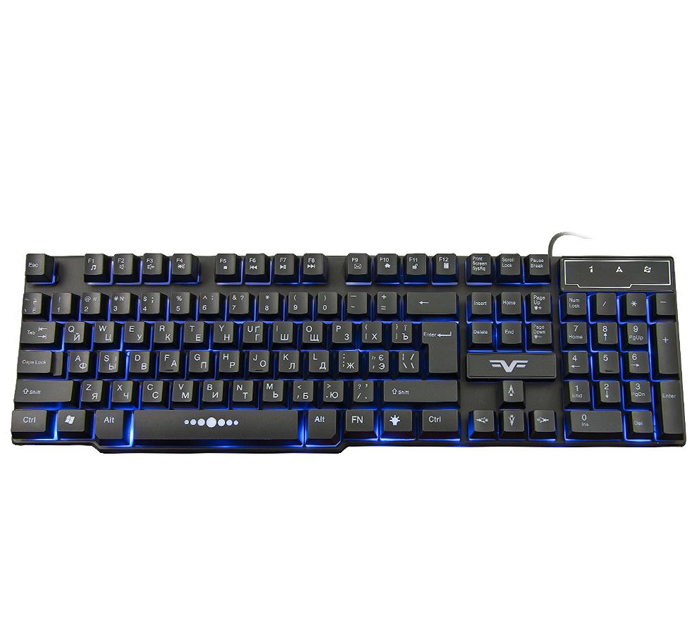 Клавіатура Frime Firefly II Black USB RUS/UKR (FLK19110), фото №3