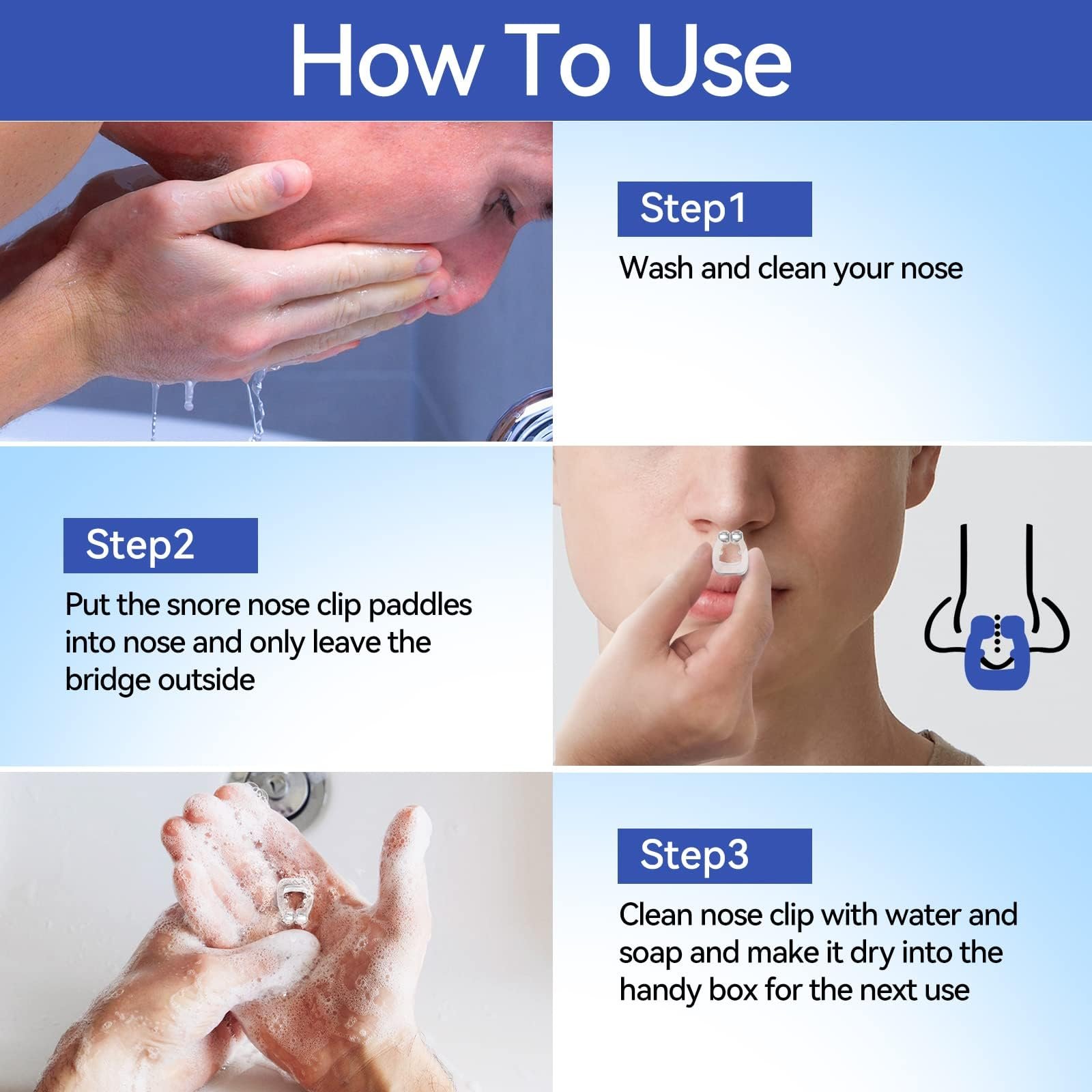 Засіб від хропіння Кліпса, Магнітна силіконова, фото №2