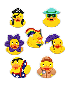 Джибитсы желтая утка duck Jibbitz 7 шт аксессуары Крокс украшение Dz_154_56 - Фото 1