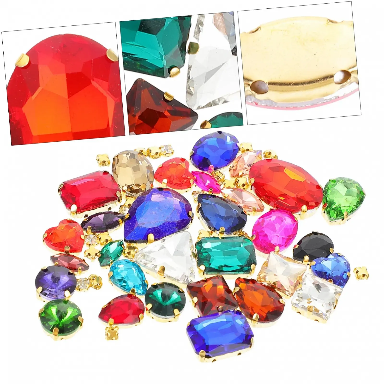 Стразы Стеклянные Lurrose для шитья, для костюмов, свадебных платьев и украшений, фото №3