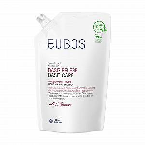 Жидкий лосьон для мытья Eubos Flüssig Rot со свежим ароматом сменный блок 400 мл - Фото 1