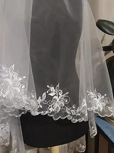 SOFIA Свадебная фата белая, кружевная synthetic.ua - Фото 1