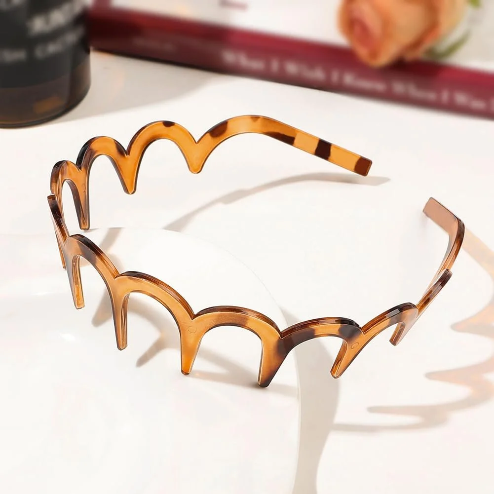 Обруч для волос Зигзаг Пластик Набор 4 шт., фото №4