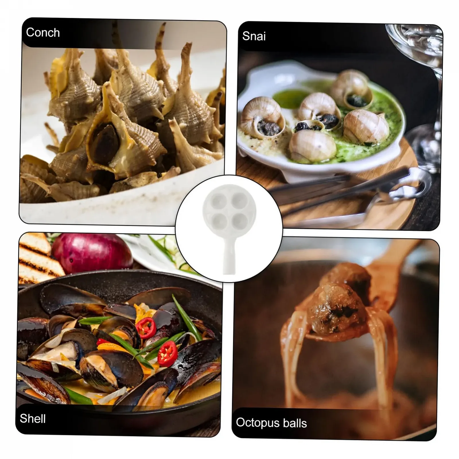 Форма для запекания улиток керамическая с заглиблениями термостойкая антискользящая, фото №7