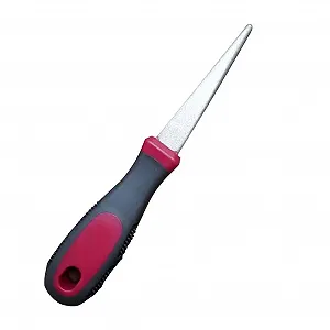 Надфіль для заточування алмазний Двосторонній плоский вигнутий з нековзною ручкою - Фото 1