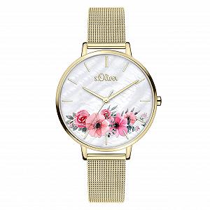 Часы s.Oliver Золотой SO-4080-MQ Браслет - Фото 1