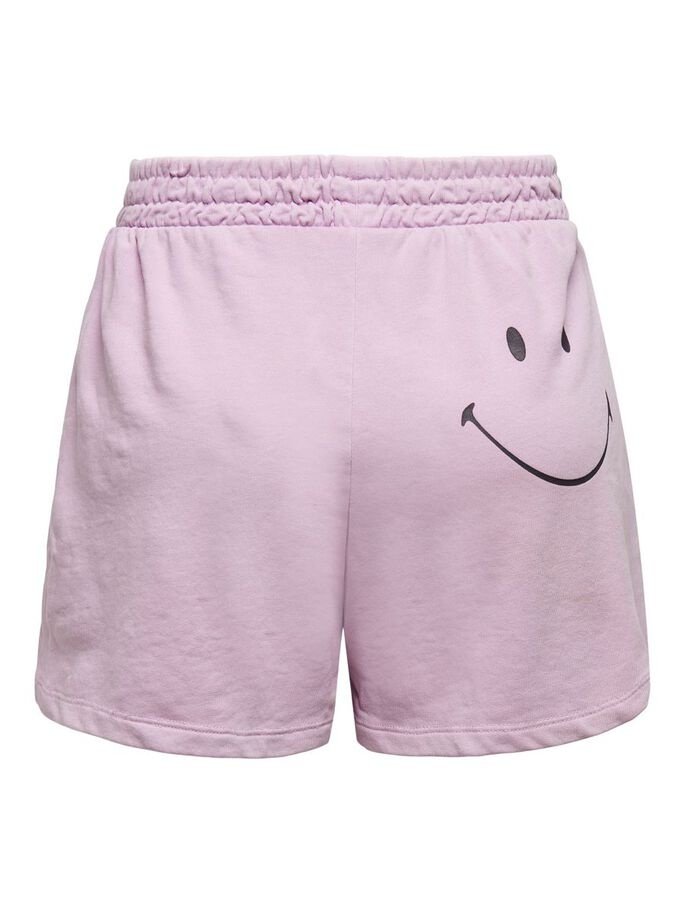 Шорты ONLY ONLSMILEY LIFE SHORTS SWT 15232827 Orchid Bloom-SMILEY Лиловый XS, фото №3