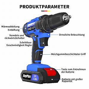 Шуруповерт 21 В 1.5 Ач 45 Нм 25+1 уровня крутящего момента 2-скоростной 10 мм с LED подсветкой с 26 аксессуарами с кейсом цена на synthetic.ua - Фото 1 Шуруповерт 21 В 1.5 Ач 45 Нм 25+1 уровня крутящего момента 2-скоростной 10 мм с LED подсветкой с 26 аксессуарами с кейсом synthetic.ua - Фото 1
