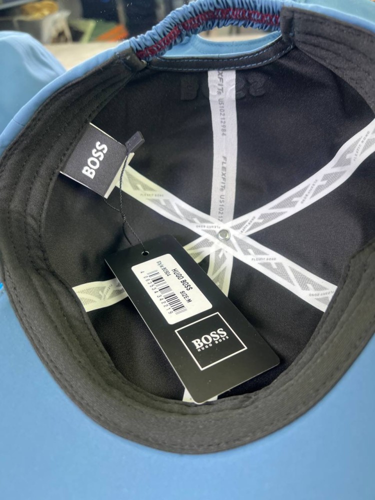 Кепка Boss блакитна лого V gu599, фото №7