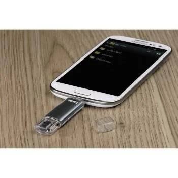 USB-флеш-накопичувач Hama Laeta Twin USB 2.0 OTG Micro USB 128 GB 10 MB/s Grey, фото №2 USB-флеш-накопичувач Hama Laeta Twin USB 2.0 OTG Micro USB 128 GB 10 MB/s Grey, фото №2