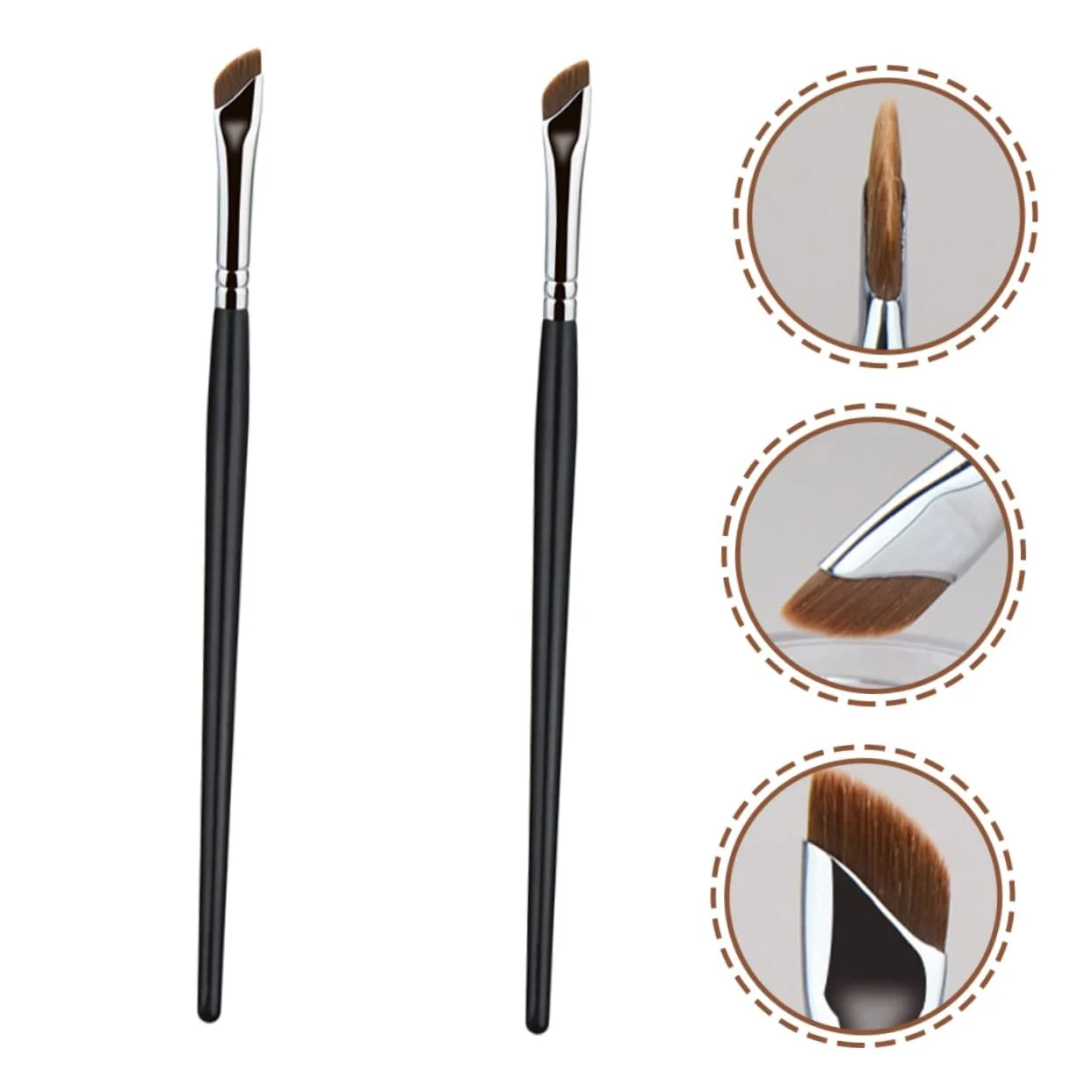 Кисти FRCOLOR для бровей, скошенная, для подводки глаз, для теней, для макияжа, тонкая, плоская, для консилера, фото №3 Кисти FRCOLOR для бровей, скошенная, для подводки глаз, для теней, для макияжа, тонкая, плоская, для консилера, фото №3