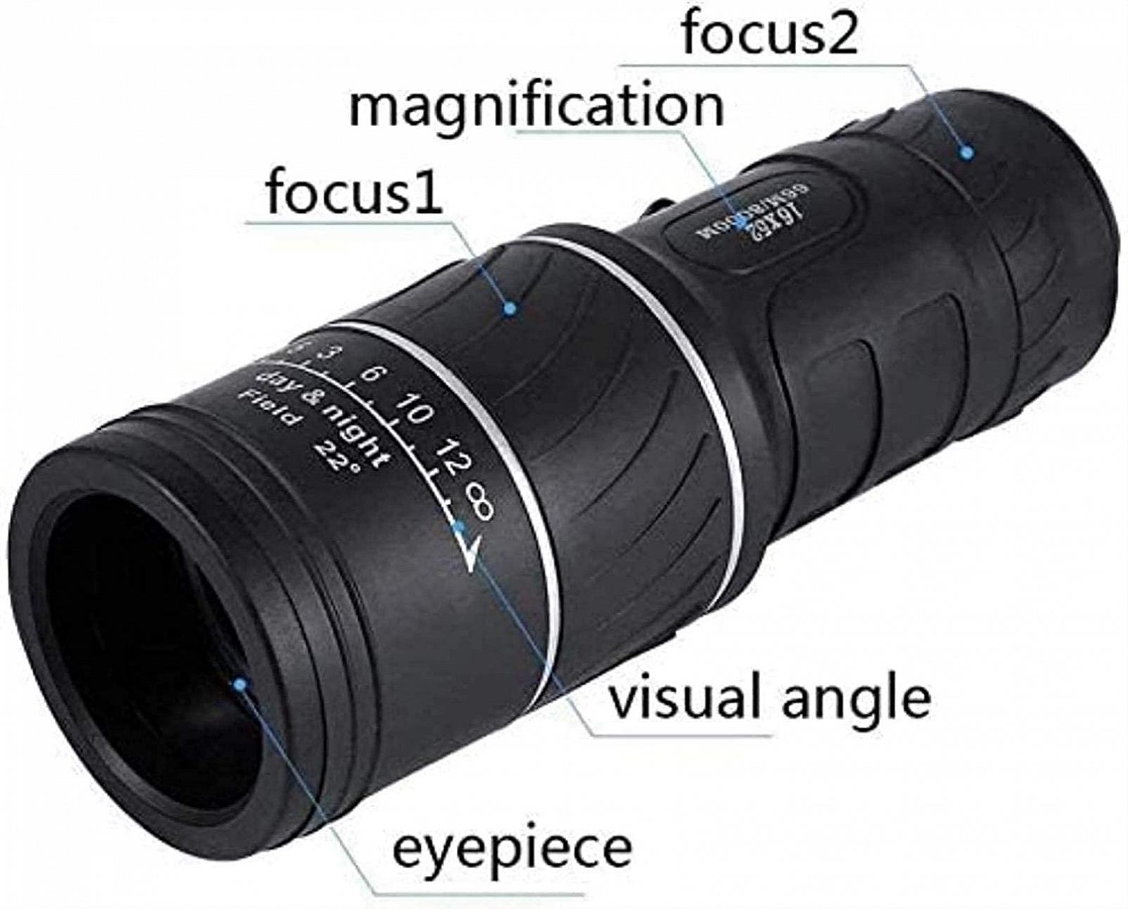 Монокуляр 16x52 Водонепроникний Компактний для дорослих, фото №4 Монокуляр 16x52 Водонепроникний Компактний для дорослих, фото №4