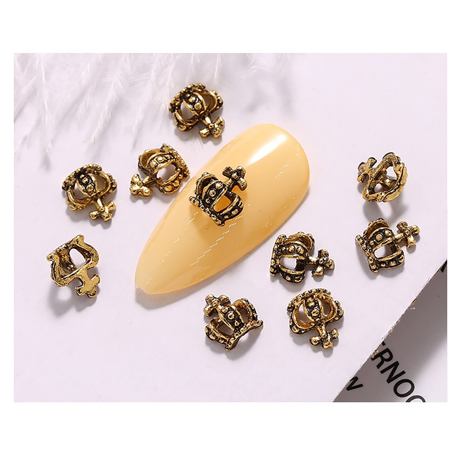 Стрази Метал Ретро панк Золотий, фото №1