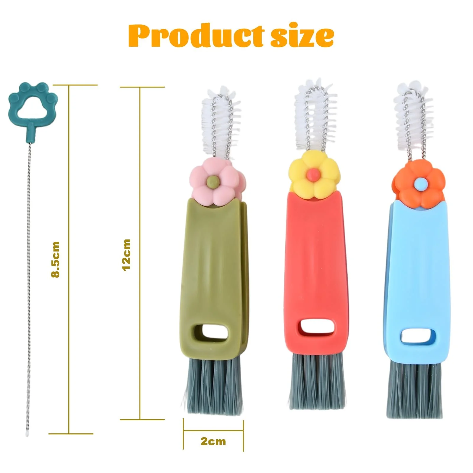 Щітка для чищення 3-в-1 Multifunctional Pack of 3, фото №5