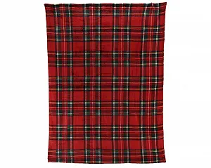 Плед Фланелевий Cuddly 200 x 150 см, 100% Поліестер, Червоний в Клітинку - Фото 1