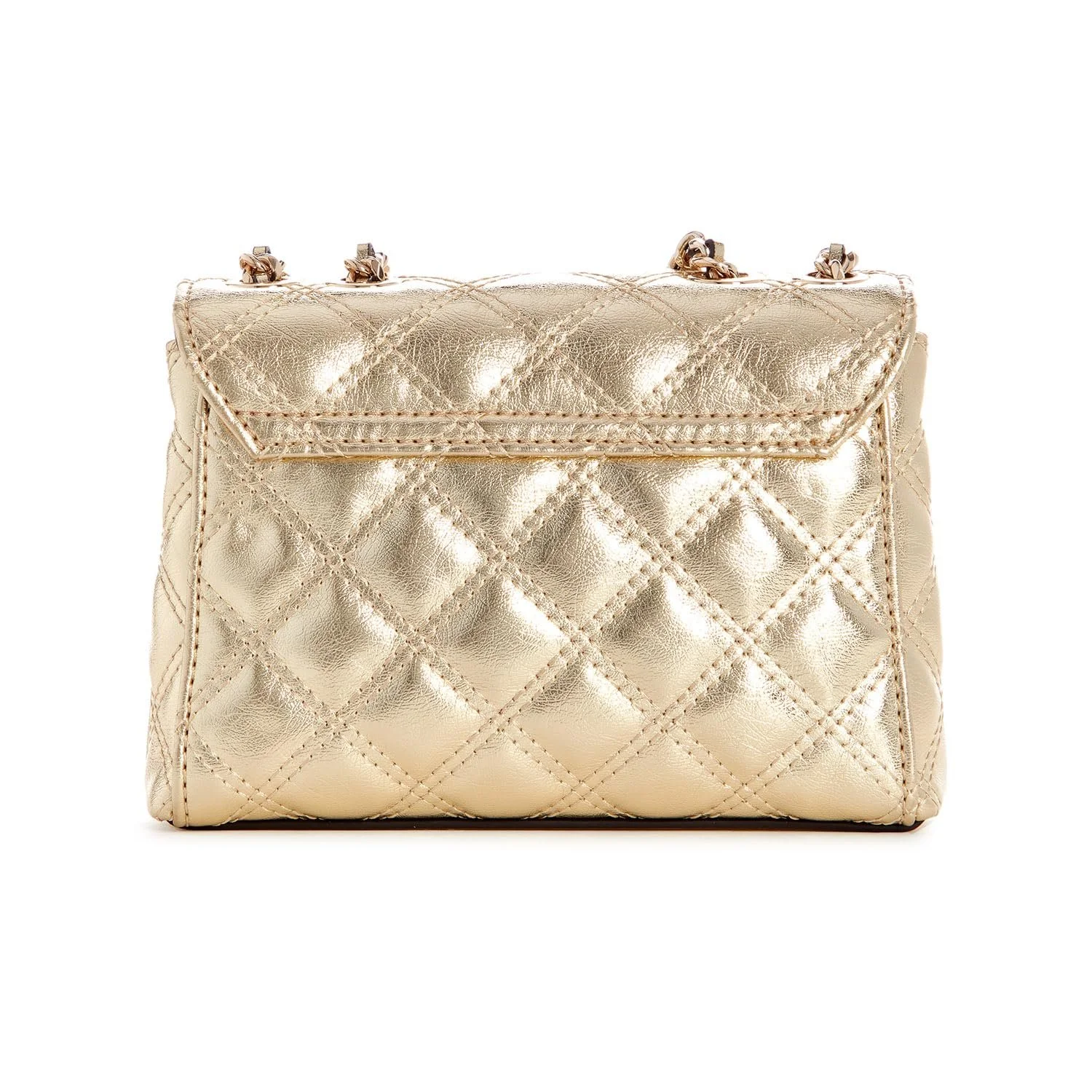 Сумка на плече GUESS Giully Mini 2 Compartment Convertible Flap XS Gold, фото №1