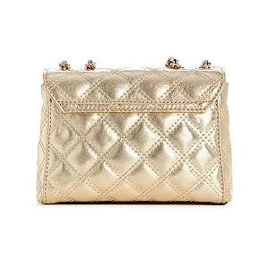 Сумка на плече GUESS Giully Mini 2 Compartment Convertible Flap XS Gold - Фото 1