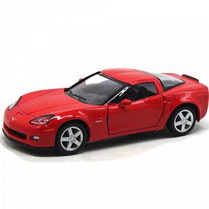 Машинка металлическая Chevrolet Corvette Z06 2007 красный [tsi219743-TSI] - Фото 1
