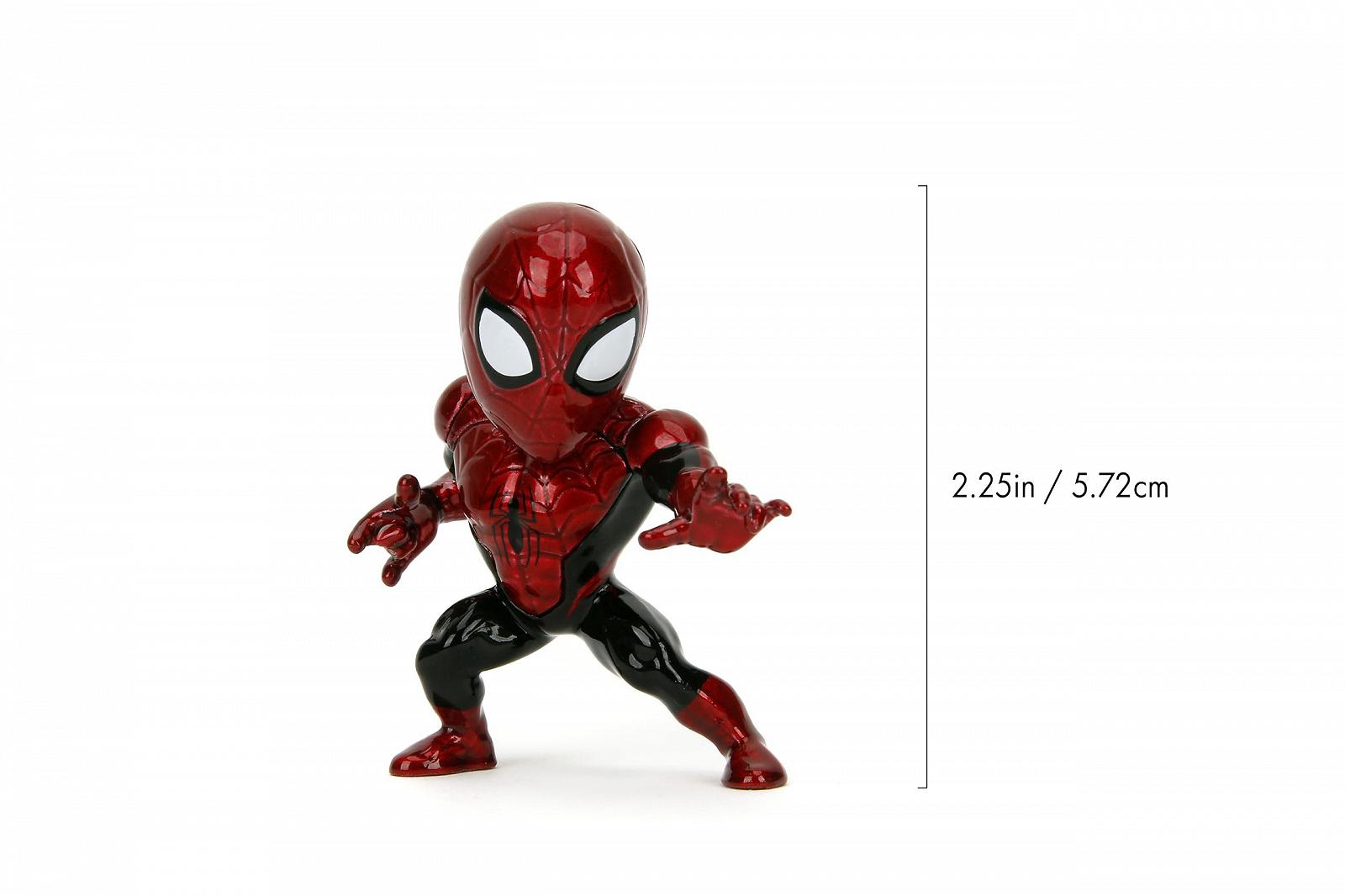 Фигурки Jada, Человек-паук Metalfigs, 4 шт., Человек-паук, Зеленый гоблин, Токсин, Веном, 6,35 см, фото №3