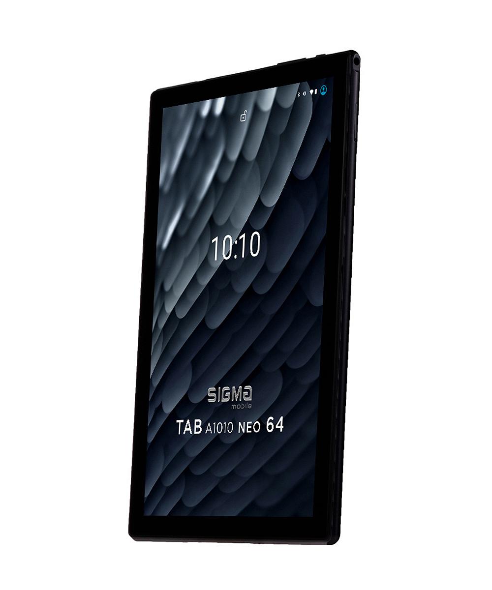 Планшетный ПК Sigma mobile Tab A1010 Neo 4/64GB 4G Dual Sim Black чехол-книжка; 10.1" 1920x1200 IPS Unisoc Tiger T610 ОЗУ 4 ГБ 64 встроенной microSD до 128 камера 8 Мп 5 LTE Wi-Fi Bluetooth GPS A-GPS, фото №3