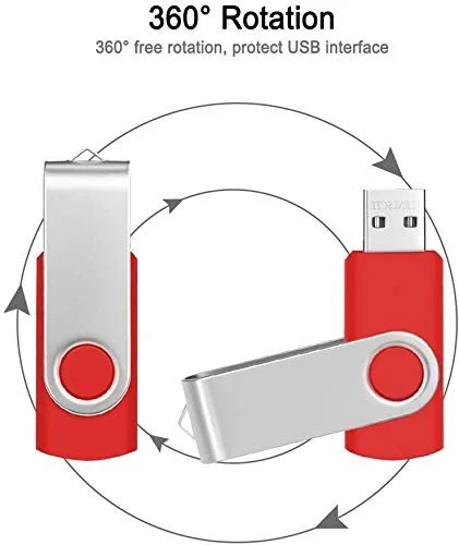 Набір USB-накопичувачів FEBNISCTE 1ГБ 10 шт. USB 2.0 Foldable Light Red, фото №2