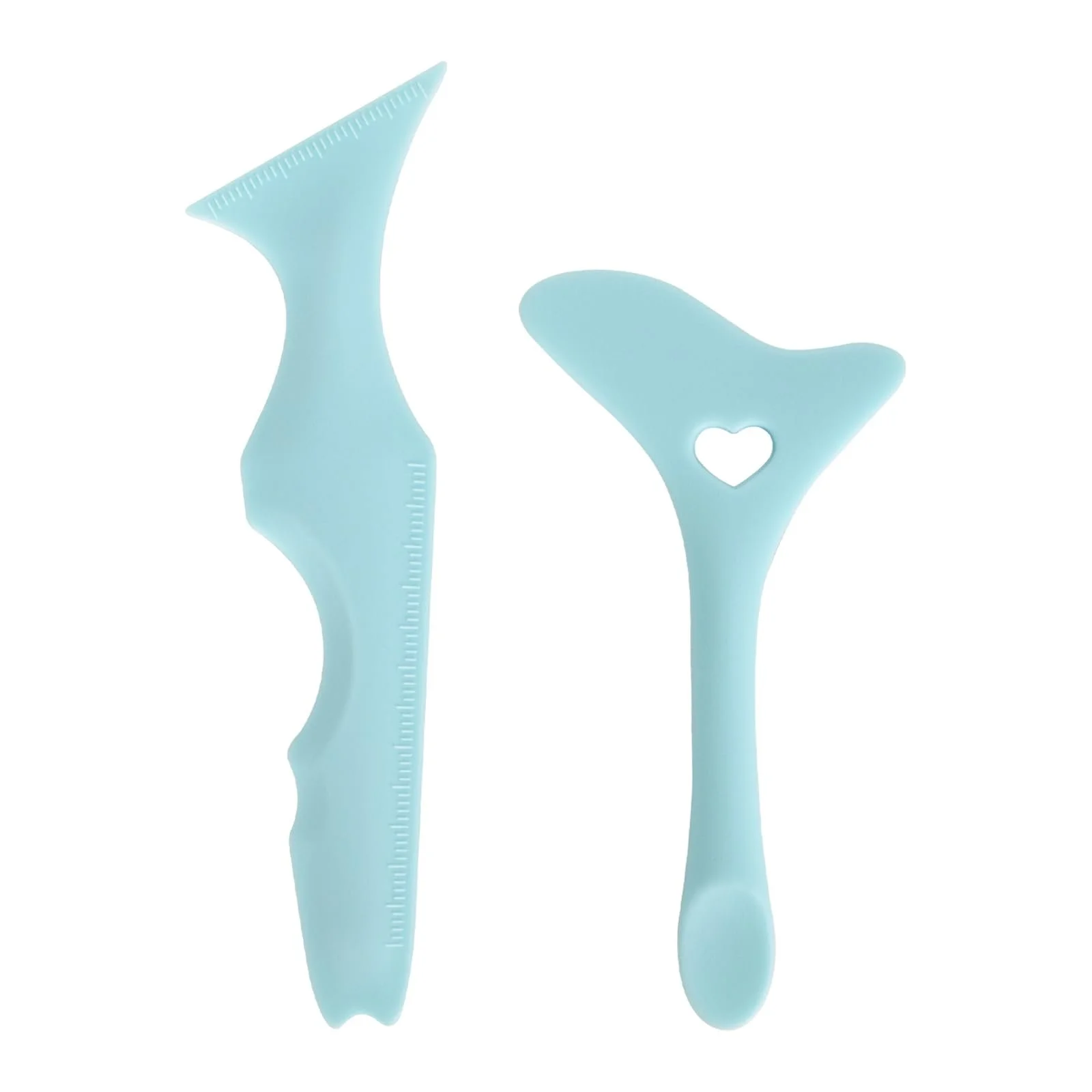 Набор из 2 силиконовых трафаретов для подводки для глаз многоразовые, фото №1 Набор из 2 силиконовых трафаретов для подводки для глаз многоразовые, фото №1