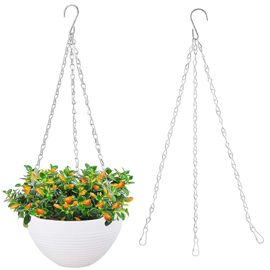 Ланцюги для підвісних кошиків Металеві 2 шт., фото №1