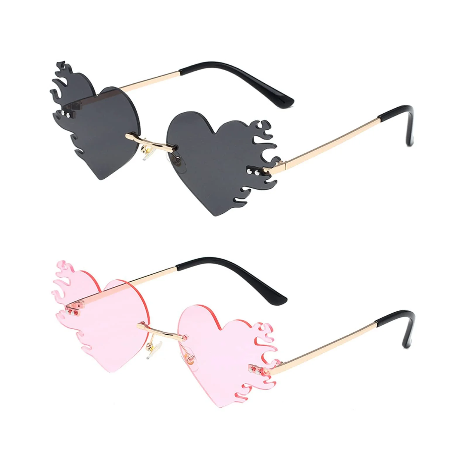 Солнцезащитные очки DUTIFUL Flames Сердце Розовый, фото №1 Солнцезащитные очки DUTIFUL Flames Сердце Розовый, фото №1