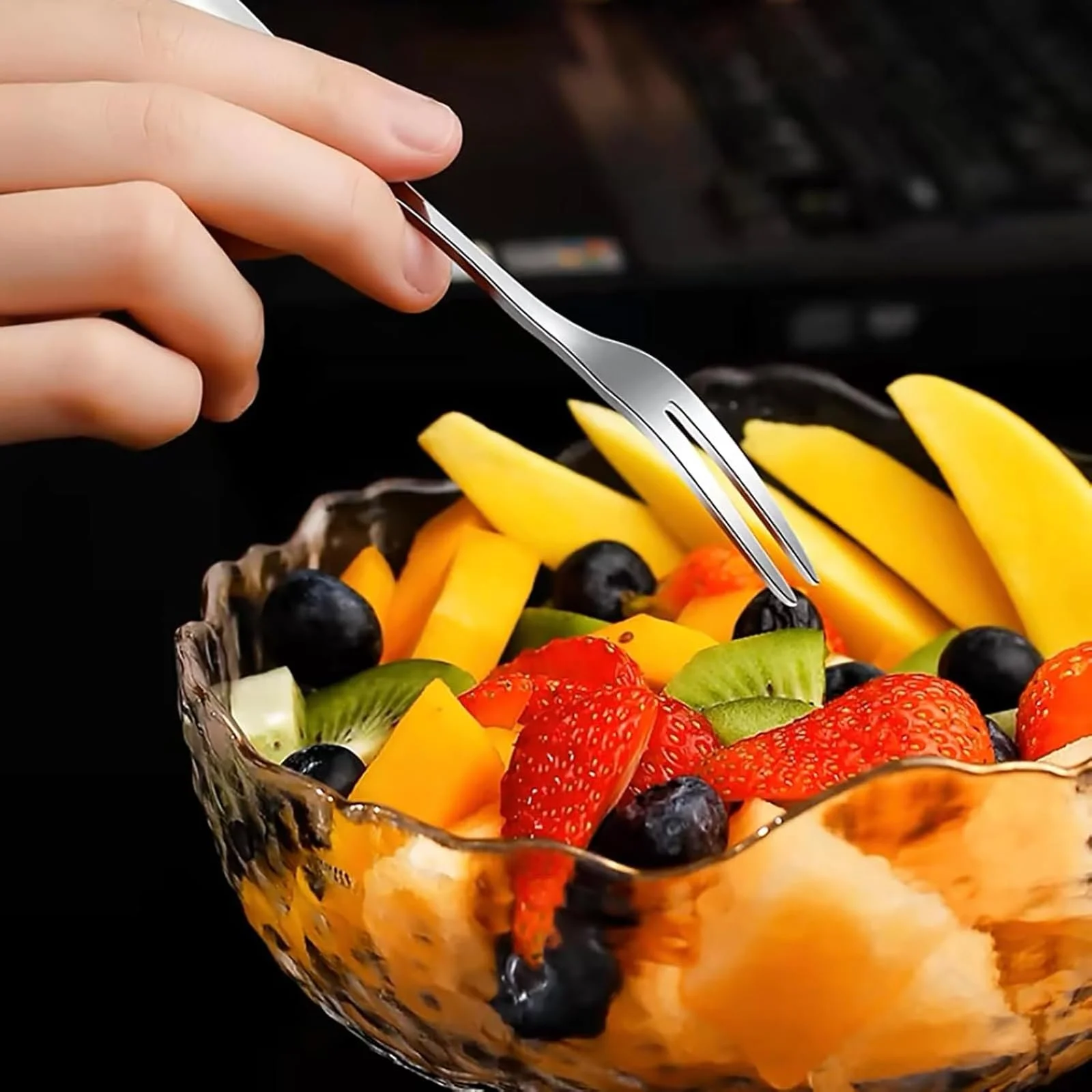 Ложка для грейпфрута Grapefruit Spoon, 2 фруктові виделки, інструмент для чищення апельсинів, фото №5 Ложка для грейпфрута Grapefruit Spoon, 2 фруктові виделки, інструмент для чищення апельсинів, фото №5