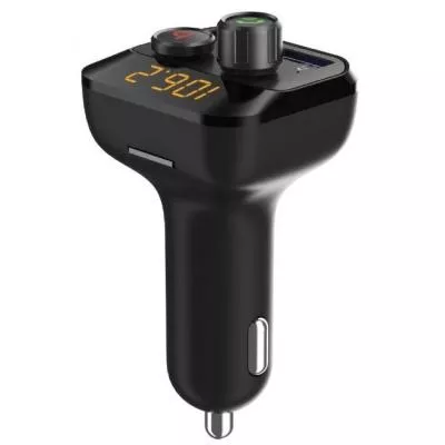 FM модулятор Grand-X 98GRX MegaBass Bluetooth V5.0 MicroSD 2USB han, фото №4