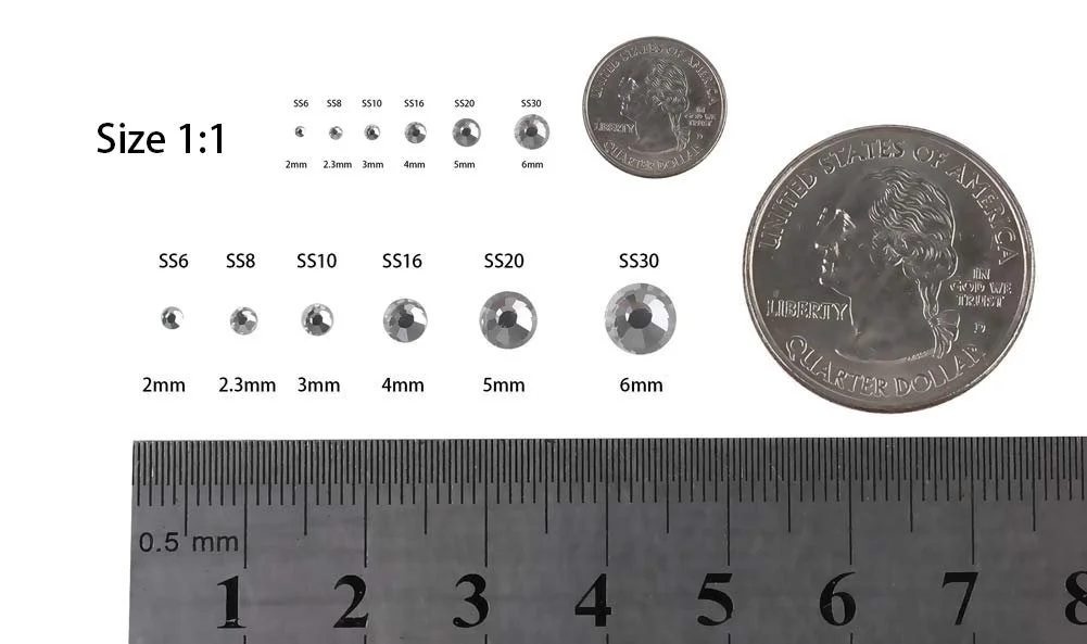 Стрази Kristall, машинного огранювання, (Кришталь, SS10, 3 мм), SS40/8 мм/100 штук, фото №5