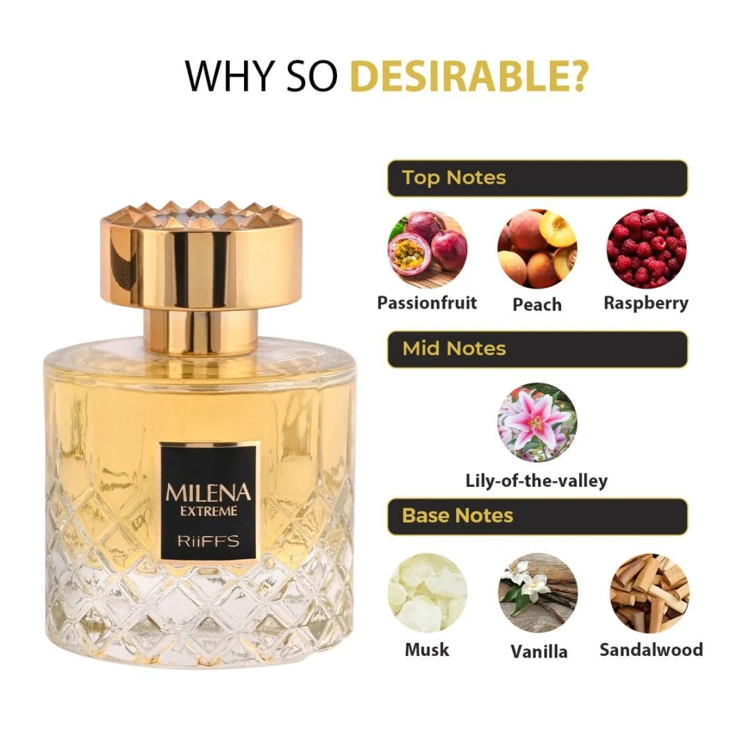 Парфюмированная вода RiiFFS Milena Extreme Унисекс 100 мл, фото №4